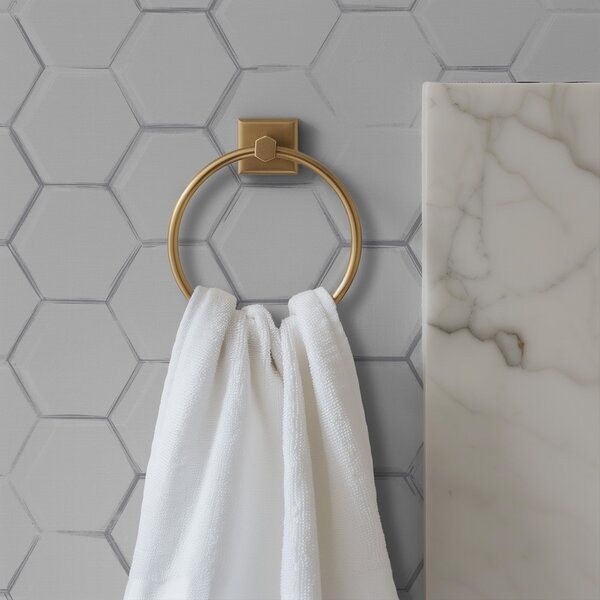 Tapet Hexagoane tridimensionale albe pe un fundal neted, Tapet abstract, a01059 : Uwalls.ro
