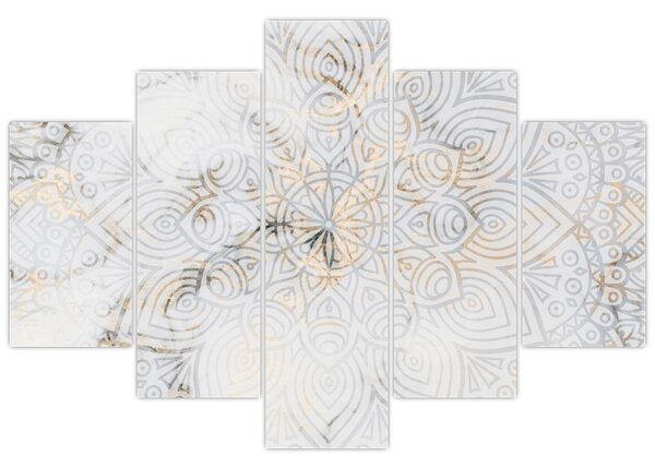 Tablou - Mandale albe (150x105 cm)