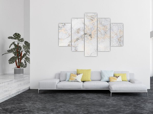Tablou - Mandale albe (150x105 cm)