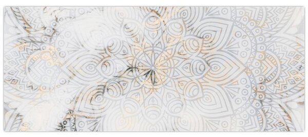 Tablou - Mandale albe (120x50 cm)