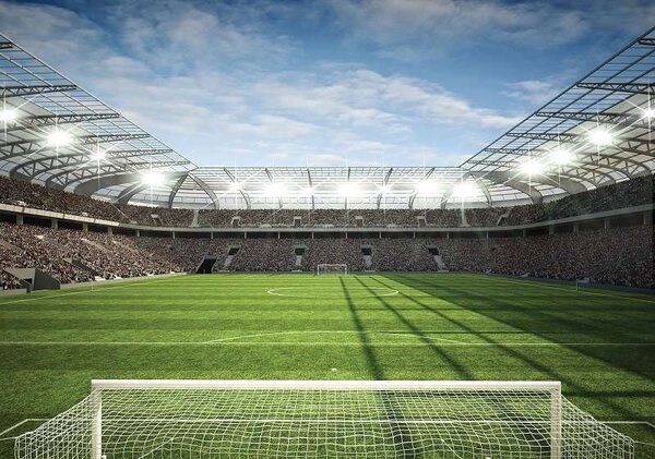 Fototapet pentru camera copiilor, teren de fotbal - 11798 - Fototapet24