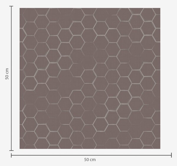 Tapet Model hexagonal dens în nuanțe delicate de gri, Tapet abstract, a01060v2 : Uwalls.ro