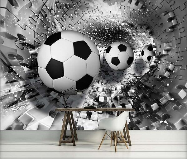 Tapet 3D pentru fanii fotbalului - 3382 - Fototapet24