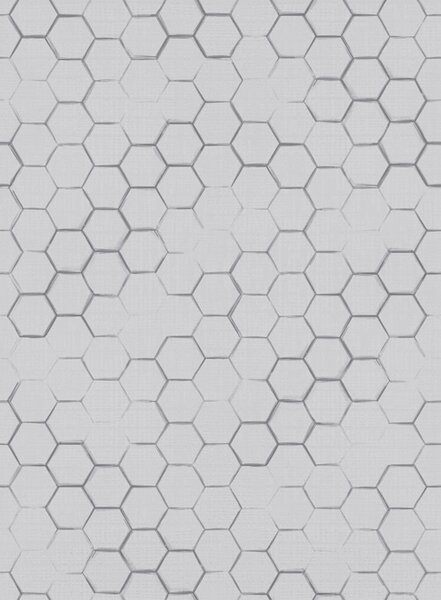 Tapet Plasă hexagonală fină pe un fundal texturat de culoare gri deschis, Tapet abstract, a01060 : Uwalls.ro