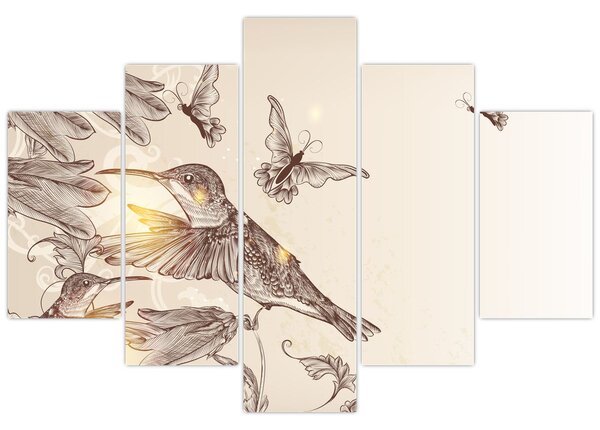 Tablou - Colibri (150x105 cm)
