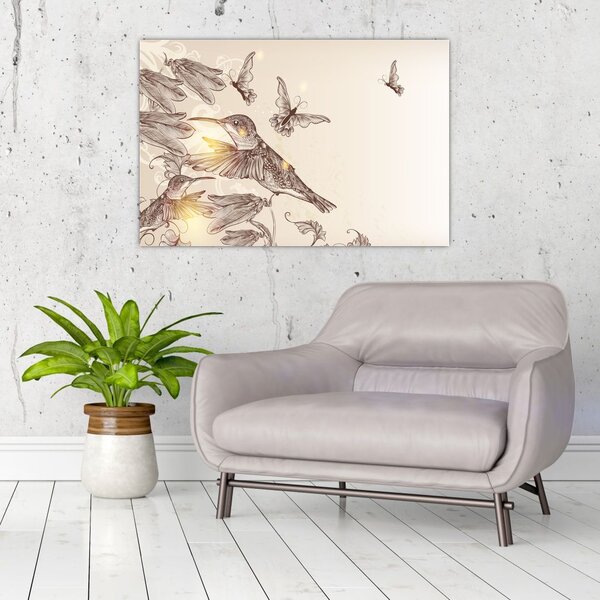 Tablou - Colibri (90x60 cm)