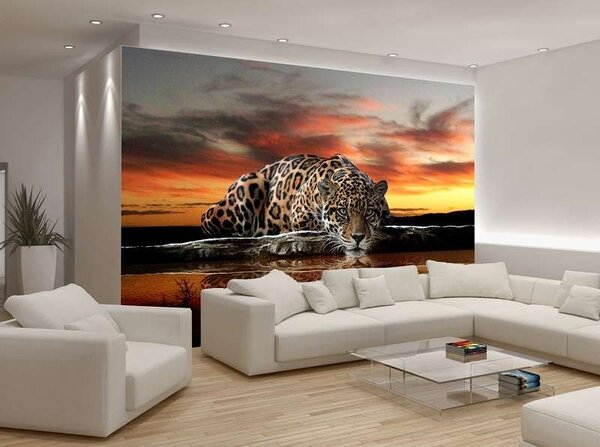 Tapet mural cu animale, panteră (jaguar) - 126 - Fototapet24