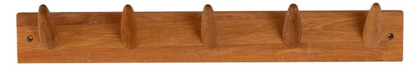 Cuier pentru perete din lemn masiv de stejar Canett Uno, lungime 60 cm