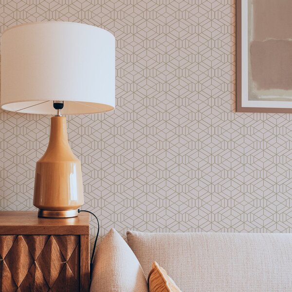 Tapet Fundal bej cald cu cuburi grafice fine, Tapet abstract, a01067v3 : Uwalls.ro