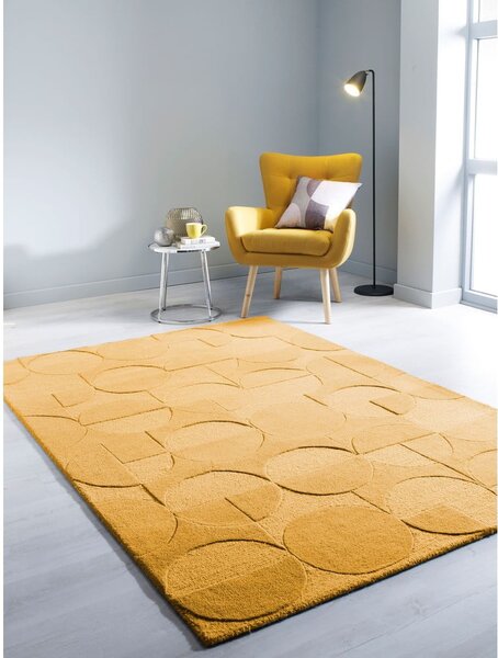 Covor din lână Flair Rugs Gigi, 160x230 cm, galben