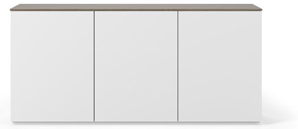 Comodă cu blat în decor de nuc TemaHome Join, 180 x 84 cm, alb