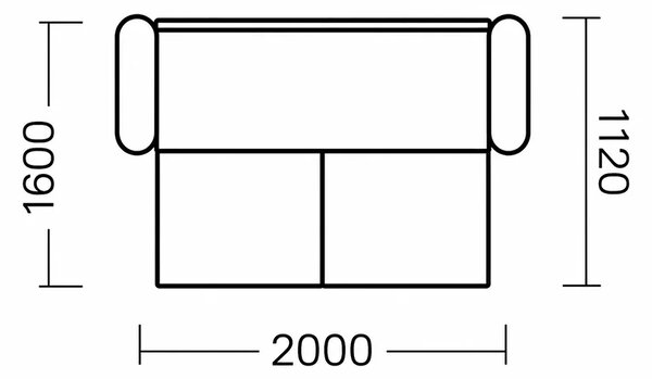 Canapea Extensibilă Parker, Gri
