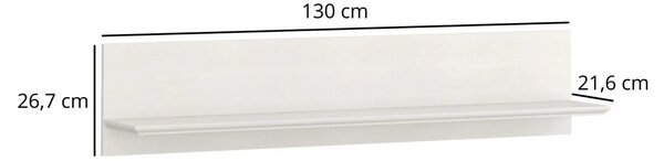 Mobilier de dormitor IRYS, pin alb anderson, PAL laminat, 7 piese