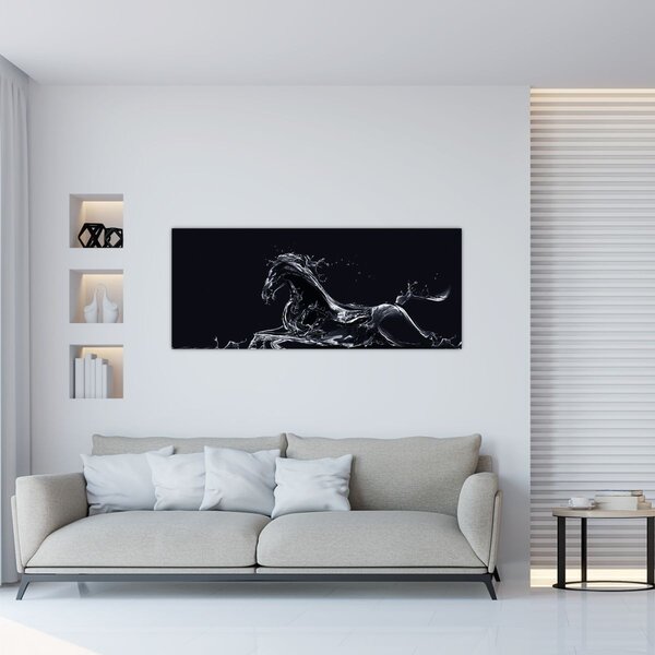 Tablou - Cal și apă (120x50 cm)