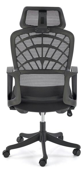 Scaun birou VESUVIO, negru, stofa/panza/polipropilena, 59x59x115/121 c