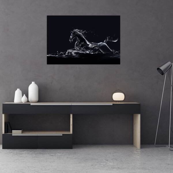Tablou - Cal și apă (90x60 cm)