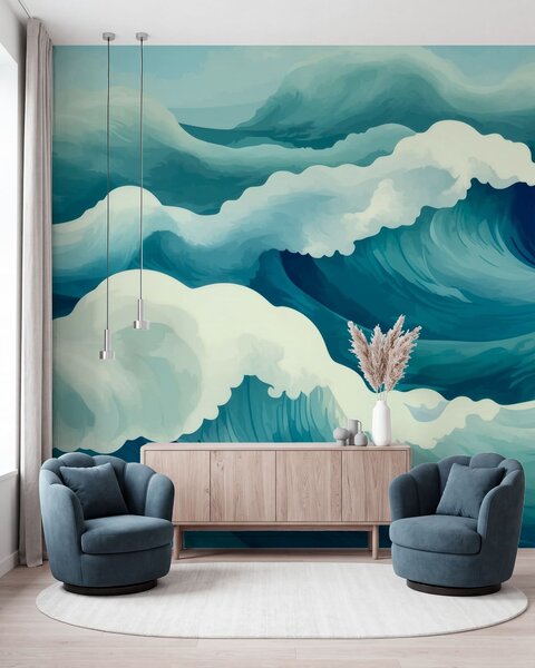Tapet Curentele marine, Fototapet Marea, w05476 : Uwalls.ro
