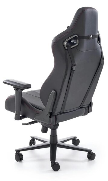 Scaun gaming CHAVEZ, negru, piele ecologica, 77x70x129/135 cm