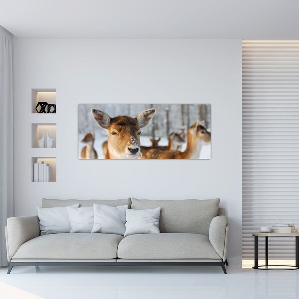 Tablou - Cerbi (120x50 cm)