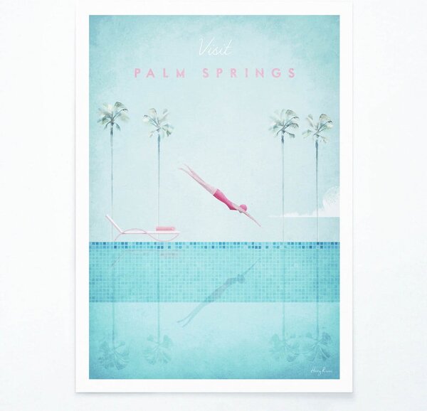 Poster Travelposter Palm Springs, A3