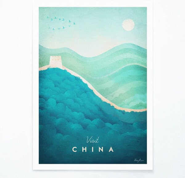 Poster Travelposter China, 30 x 40 cm