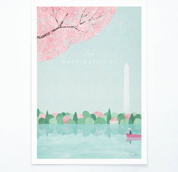 Poster Travelposter Washington D.C., 30 x 40 cm
