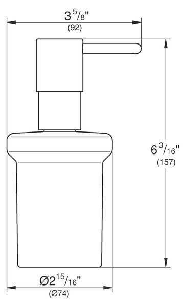 Grohe Essentials dozator săpun 160 ml Hard Graphite 40394A01