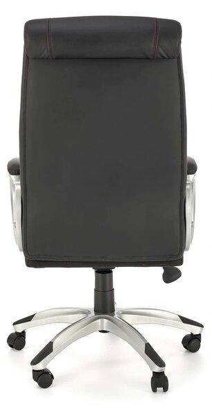 Scaun birou THOMAS, negru, piele ecologica/polipropilena, 62x70x115/12