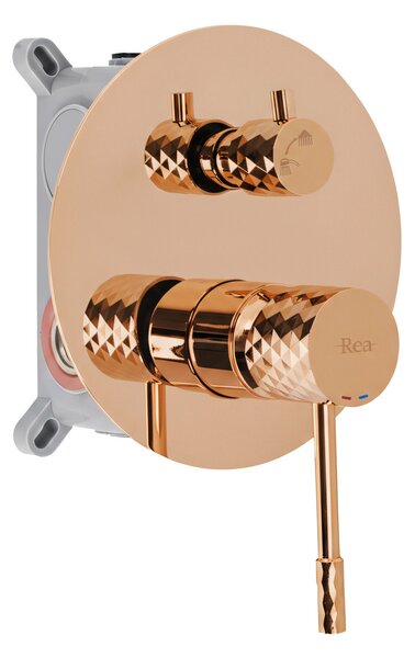 Set de dus incastrat Rea Lungo Diamond Copper + BOX