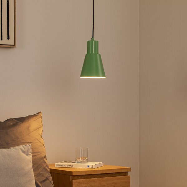 Opviq Lampă suspendată Konikkem, verde mentă, metal, Ø 14 cm, E27, reglabil, Verde, Camera de zi / sufragerie, Metal, Viața tânără