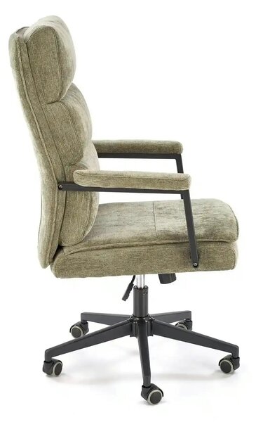 Scaun birou ADRIANO, verde olive, stofa clasica - Odin 77, 65x70x104/1
