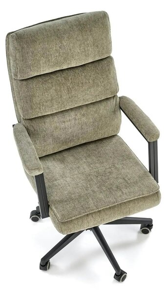 Scaun birou ADRIANO, verde olive, stofa clasica - Odin 77, 65x70x104/1