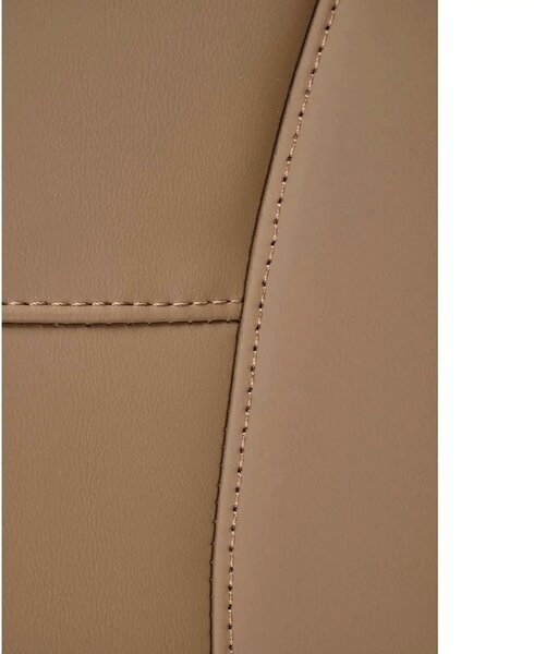 Scaun birou EDERSON, cappuccino, piele ecologica/metal, 76x65x125/131