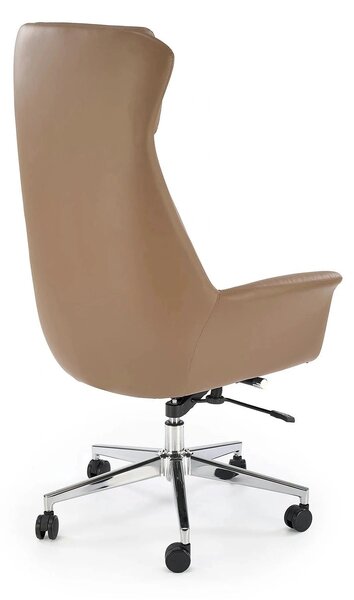 Scaun birou EDERSON, cappuccino, piele ecologica/metal, 76x65x125/131