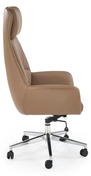 Scaun birou EDERSON, cappuccino, piele ecologica/metal, 76x65x125/131