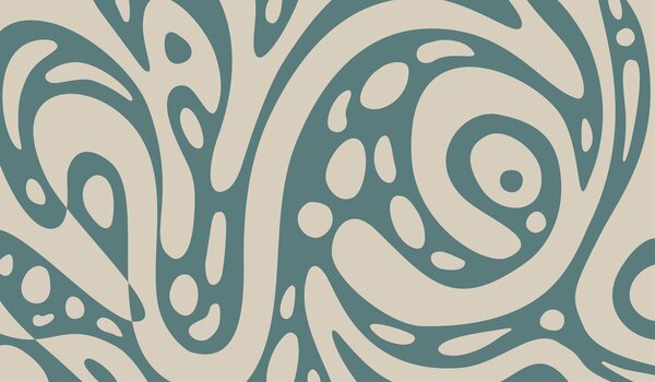 Tapet Model abstract cu forme organice fluide, Fototapet Abstract, w05071 : Uwalls.ro