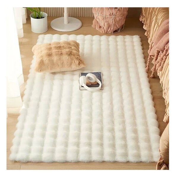 Covor fildeș lavabil 120x170 cm Bubble Emarald – Mila Home