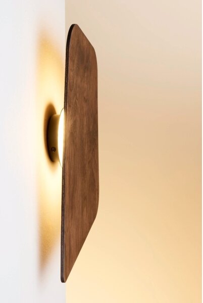 Aplică de perete LED BUTTON LED/4W/230V 41x25 cm decor nuc