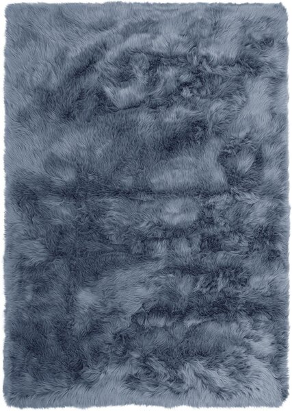 Covor Home affaire Valeria, blana artificiala, albastru inchis 80/150 cm
