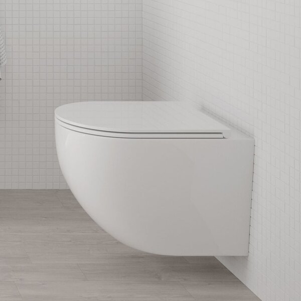 Oltens Hamnes vas wc agăţat fără margine alb lucios 42019000