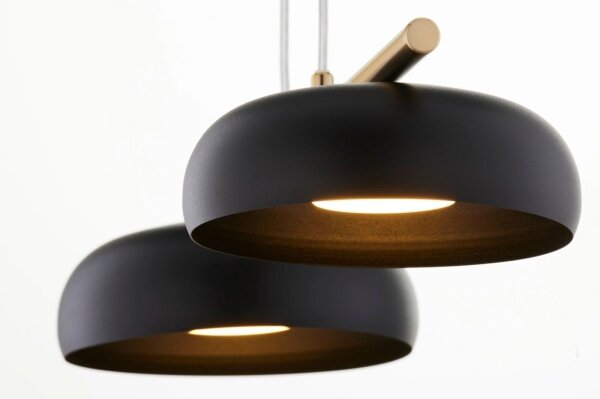 Lustru pe cablu OLAF 2xGX53/12W/230V negru/auriu
