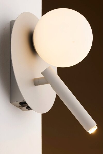 Lampă de perete cu spot HOTEL MOOD 1xG9/12W/230V + 1xG9/3W gri