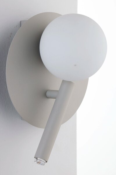 Lampă de perete cu spot HOTEL MOOD 1xG9/12W/230V + 1xG9/3W gri