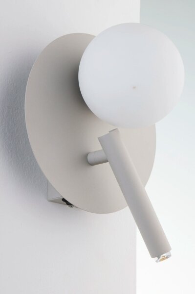 Lampă de perete cu spot HOTEL MOOD 1xG9/12W/230V + 1xG9/3W gri