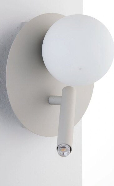 Lampă de perete cu spot HOTEL MOOD 1xG9/12W/230V + 1xG9/3W gri