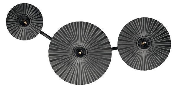 Osram - Aplica de perete PLISSEE 3xE27/15W/230V antracit