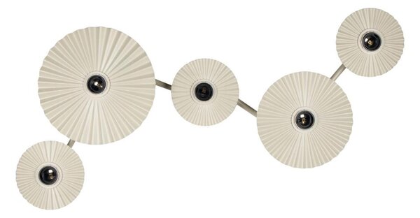 Osram - Aplica de perete PLISSEE 5xE27/15W/230V crem