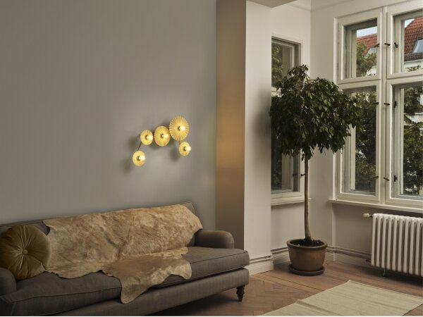 Osram - Aplica de perete PLISSEE 5xE27/15W/230V crem