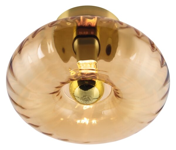 Osram - Plafonieră GOLD GLASS 1xE27/12W/230V diametru 28 cm auriu/fumuriu