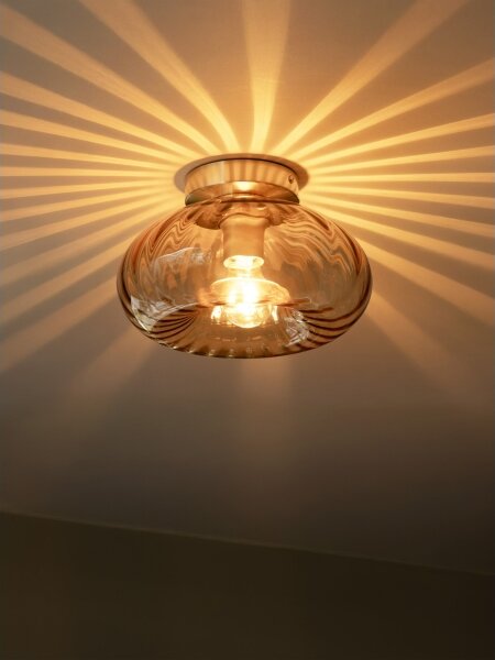 Osram - Plafonieră GOLD GLASS 1xE27/12W/230V diametru 28 cm auriu/fumuriu